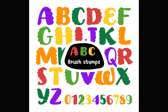 ABC Brush Stamps Procreate Brushes