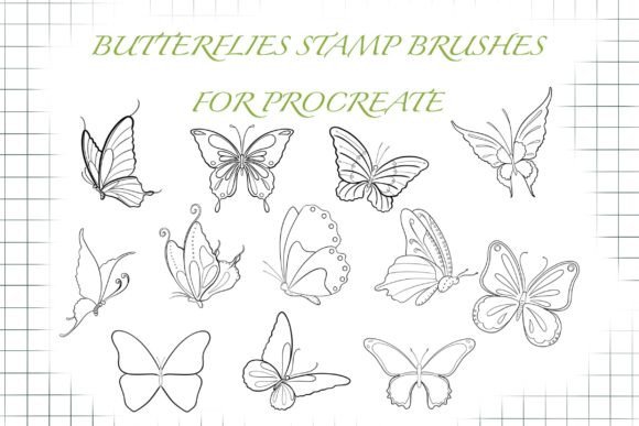 Butterflies Stamp Brushes for Procreate: Elevate Your Digital Art with Ease
