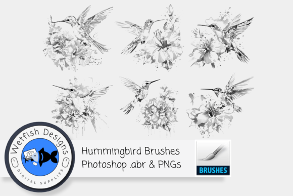 Enhancing Digital Art with High-Resolution Hummingbird Brushes and Textures