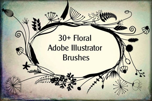 Enhancing Your Design Workflow with 30 Floral Adobe Illustrator Brushes - C