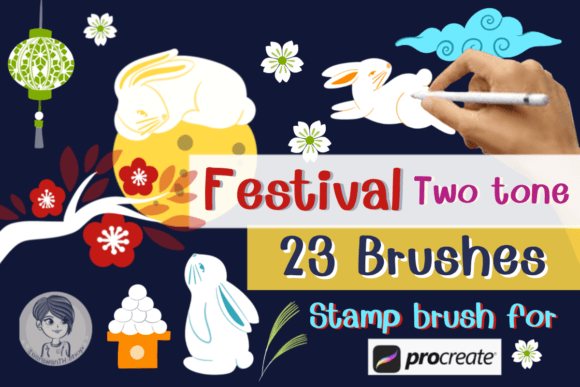 Festival Two Tone Brushes Stamp Guide