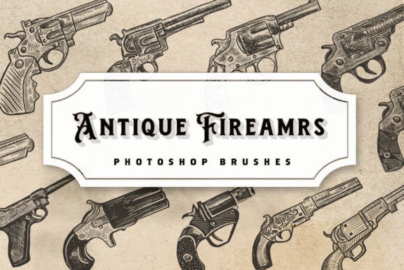 Integrating Antique Firearms Photoshop Brushes into Professional Design Workflows