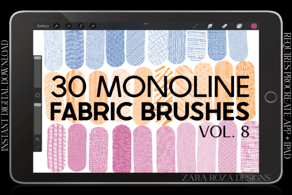 Mastering Consistent Textures with Procreate Fabric Texture Brushes Vol. 8