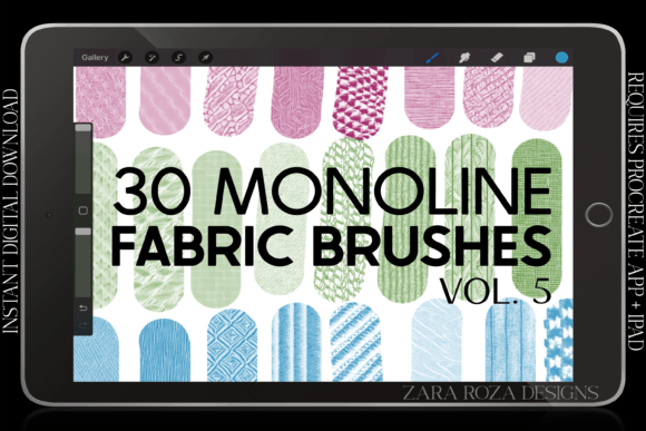 Mastering Consistent Textures with Procreate Fabric Texture Brushes Vol. 5