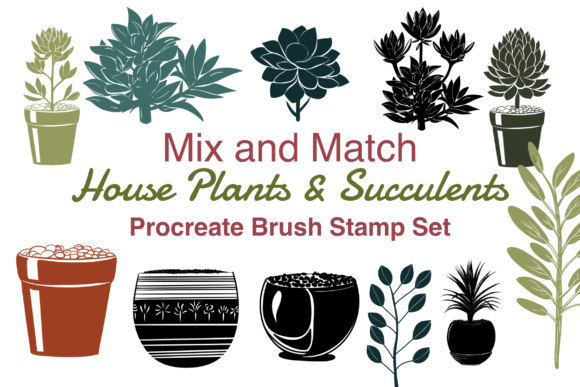 Mastering Digital Botanical Art with Plant Succulents Procreate Brushes Stamp
