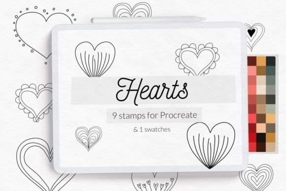 Mastering Hearts Stamp Brushes Procreate for Digital Planners and Crafts