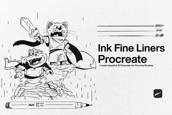 Mastering Precision: A Deep Dive into 10 Ink Fine Liner Brushes Procreate
