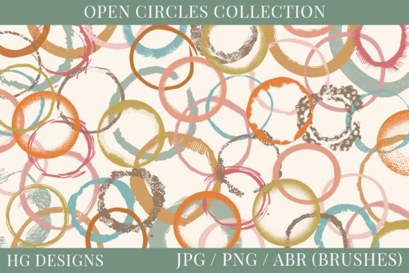 Open Circles Photoshop Brushes: Elevating Digital Design with Distressed Texture