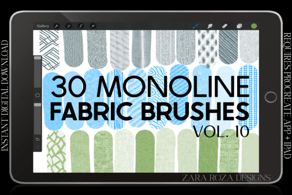 Procreate Fabric Texture Brushes Vol. 10: A Practical Guide for Fashion Illustrators