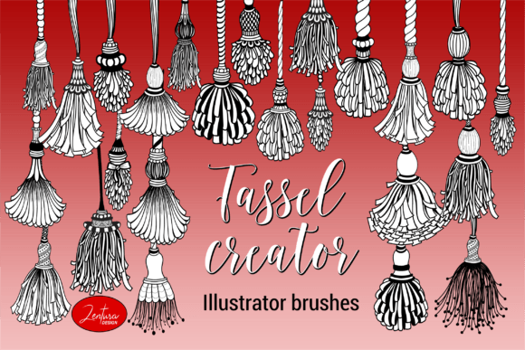 Tassel Creator Brushes for Illustrator